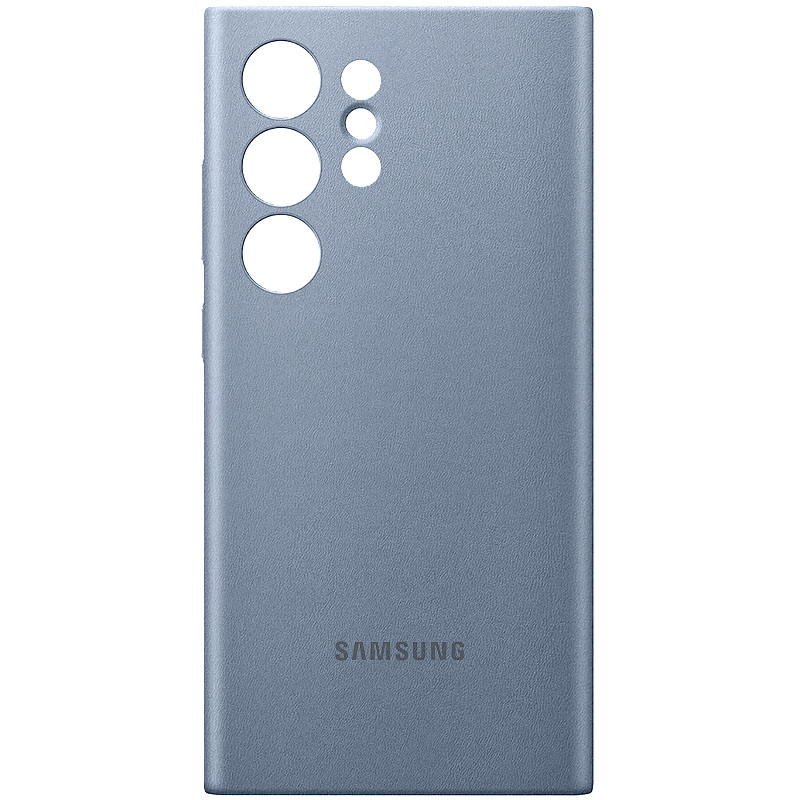 Шкіряний чохол Leather Case (AAA) на Samsung Galaxy S24 Ultra (Lavender gray)