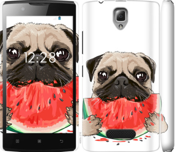 

Чохол Мопс і кавун на Lenovo A2010 843572