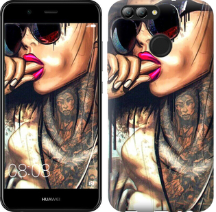 

Чехол Девушка в тату для Huawei Nova 2 631407