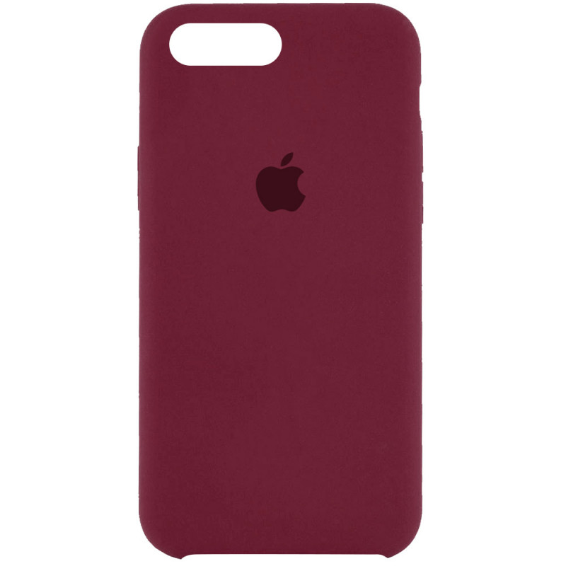 Чохол Silicone Case (AA) на Apple iPhone 7 plus / 8 plus (5.5") (Бордовий / Plum)