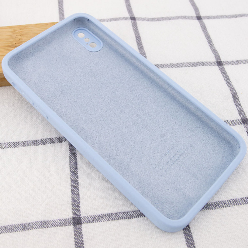 

Чехол Silicone Case Square Full Camera Protective (AA) для iPhone XS (5.8") (Блакитний / Mist blue) 1086506