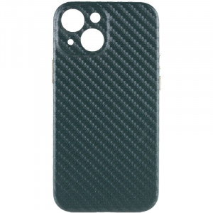Шкіряний чохол Leather Case Carbon series на Apple iPhone 13 (6.1")