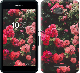 

Чехол Куст с розами для Sony Xperia E4g 639315