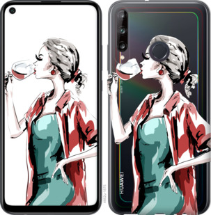 

Чохол Дівчина з келихом для Huawei P40 Lite E 933635
