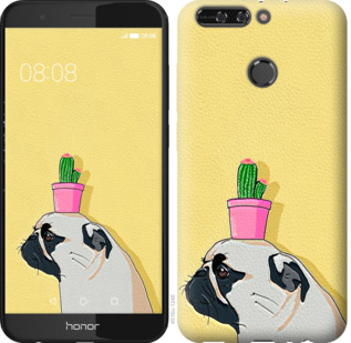 

Чохол Мопс з кактусом для Huawei Honor 8 Pro 795793