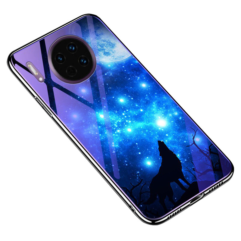 

TPU + Glass чохол Fantasy з глянцевими торцями на Huawei Mate 30 Pro (Місячна ніч) 783945