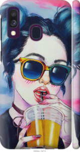 Чехол Арт-девушка в очках для Samsung Galaxy A40 2019 A405F