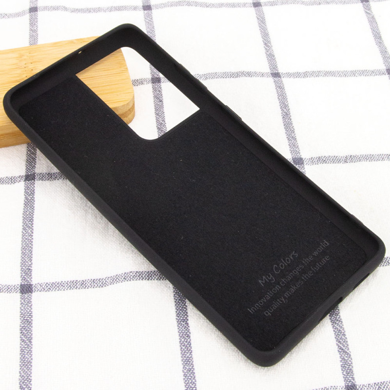 Фото Чехол Silicone Cover Full without Logo (A) для Samsung Galaxy S21 Ultra (Черный / Black) в магазине vchehle.ua