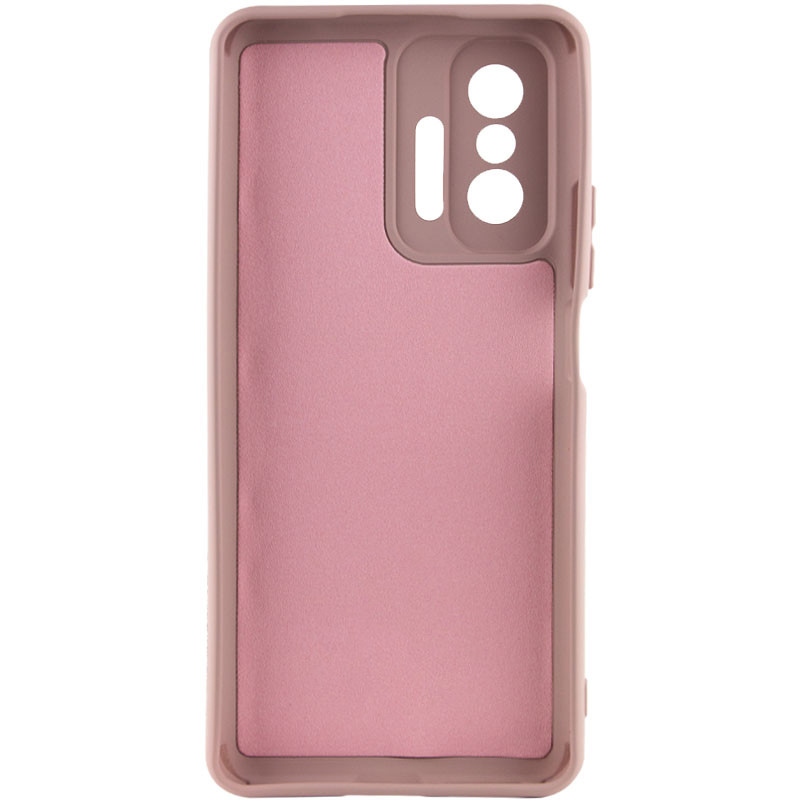 Фото Чехол TPU GETMAN Liquid Silk Full Camera для Xiaomi 11T / 11T Pro (Розовый / Pink Sand) на vchehle.ua