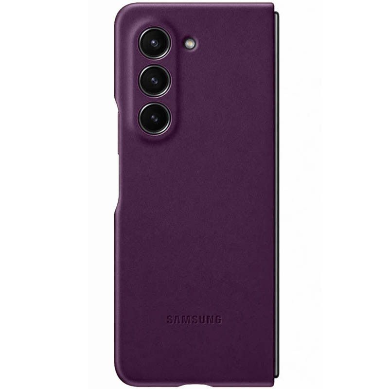 Купить Кожаный чехол Leather Case (AAA) для Samsung Galaxy Z Fold5 (Purple) на vchehle.ua