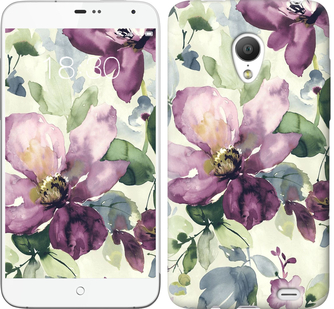 

Чехол Цветы акварелью для Meizu MX3 296710