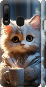Чохол White cat на Samsung Galaxy A8S