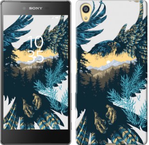 Чехол Арт-орел на фоне природы для Sony Xperia Z5 E6633