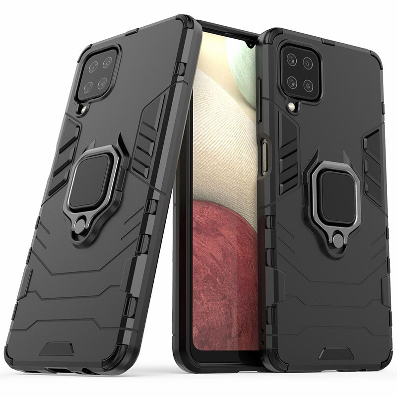 Замовити Ударостійкий чохол Transformer Ring for Magnet на Samsung Galaxy A22 4G / M32 (Чорний / Soul Black) на vchehle.ua