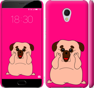 

Чехол Весёлый мопс для Meizu MX6 928469
