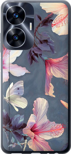 

Чехол Нарисованные цветы для Realme C55 1696128