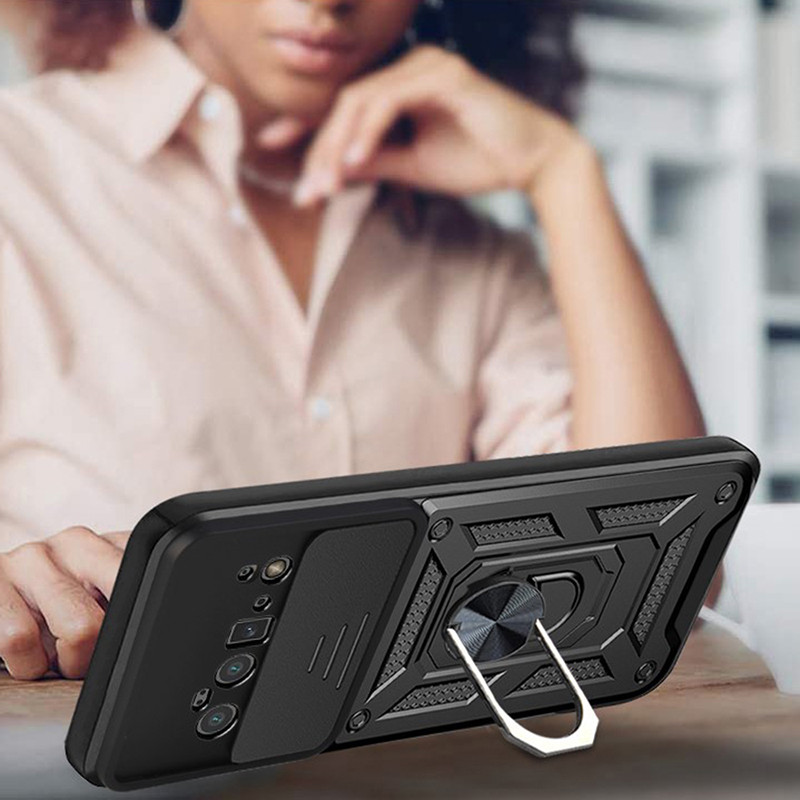 Ударопрочный чехол Camshield Serge Ring для Google Pixel 6 Pro (Черный) в магазине vchehle.ua