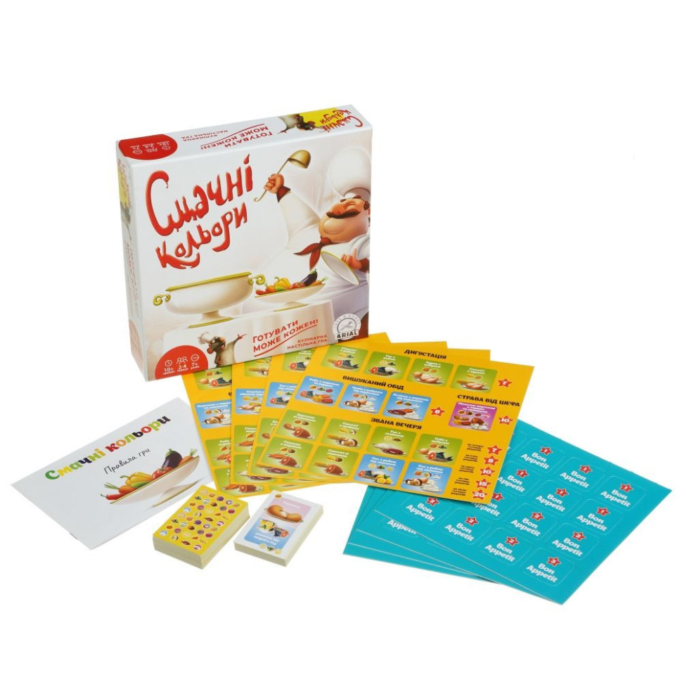 Фото Детская настольная игра «Вкусные цвета» на vchehle.ua