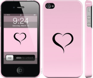 Чехол Сердце 1 для iPhone 4