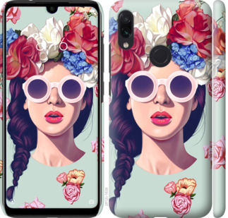 

Чехол Девушка с цветами для Xiaomi Redmi Note 7S 698120