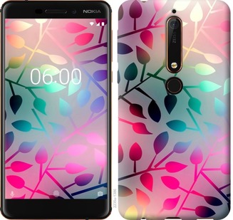 

Чехол Листья для Nokia 6.1 687745