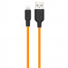 Дата кабель Hoco X21 Plus Silicone Lightning Cable (1m) (Black / Orange)