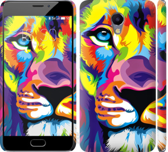 

Чохол Різнобарвний лев на Meizu M5 Note 276642