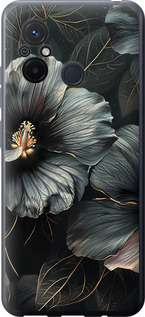 Чехол Черные цветы для Xiaomi Redmi 12C