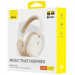 Замовити Накладні бездротові навушники Baseus Bowie H1i Noise-Cancellation (A00050402) (Stellar White) на vchehle.ua