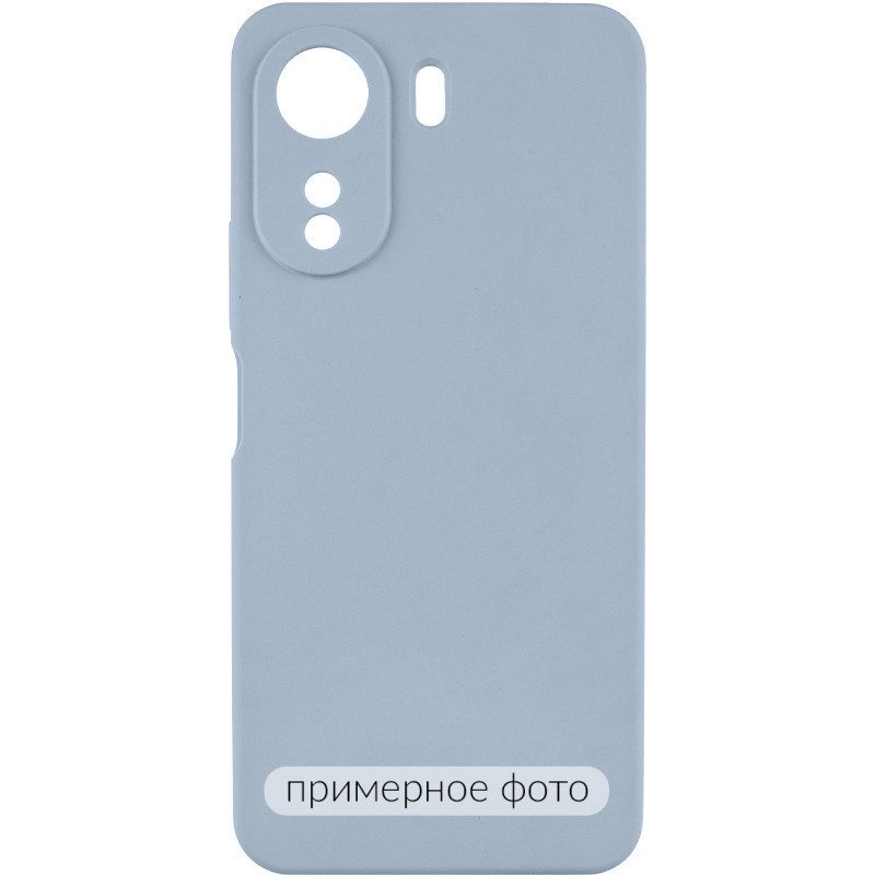 Чохол TPU GETMAN Liquid Silk Full Camera на Xiaomi Redmi 13C / Poco C65 (Блакитний / Lilac Blue)