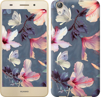 

Чехол Нарисованные цветы для Huawei Y6 II 596412