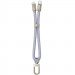 Фото Дата кабель-шнурок Hoco GH5 Elegant Type-C to Lightning (0.21m) (Denim Blue) на vchehle.ua