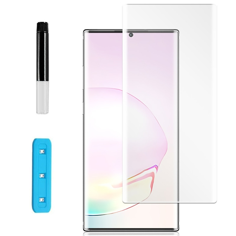 Защитное 3D стекло Nano Optics с УФ лампой для Samsung Galaxy Note 20