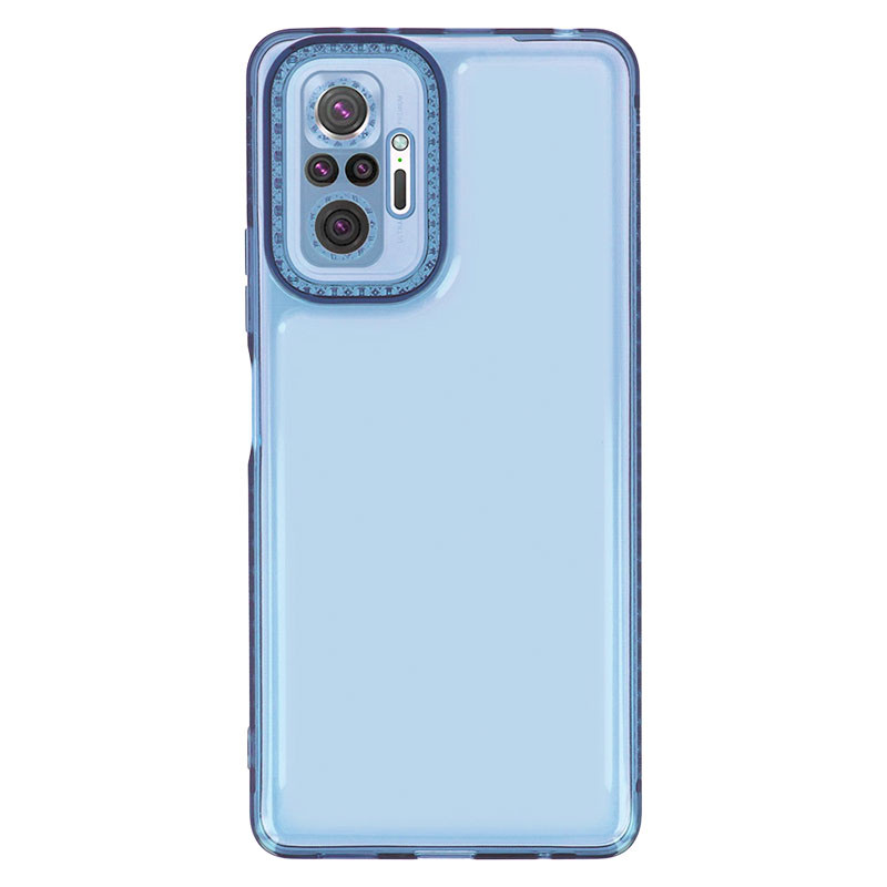 Чехол TPU Starfall Clear для Xiaomi Redmi Note 10 Pro / 10 Pro Max (Голубой)