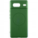 Чехол Silicone Cover Lakshmi Full Camera (AA) with MagFit для Google Pixel 7 (Зеленый / Dark green)