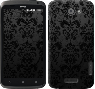 

Чехол узор черный для HTC One X 647878
