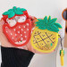 Фото Силиконовый футляр Fruits series with Sparkles & Water для наушников AirPods 1/2 + кольцо на vchehle.ua