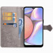 Фото Кожаный чехол-книжка Art Case с визитницей для Samsung Galaxy A10s (Серый) на vchehle.ua
