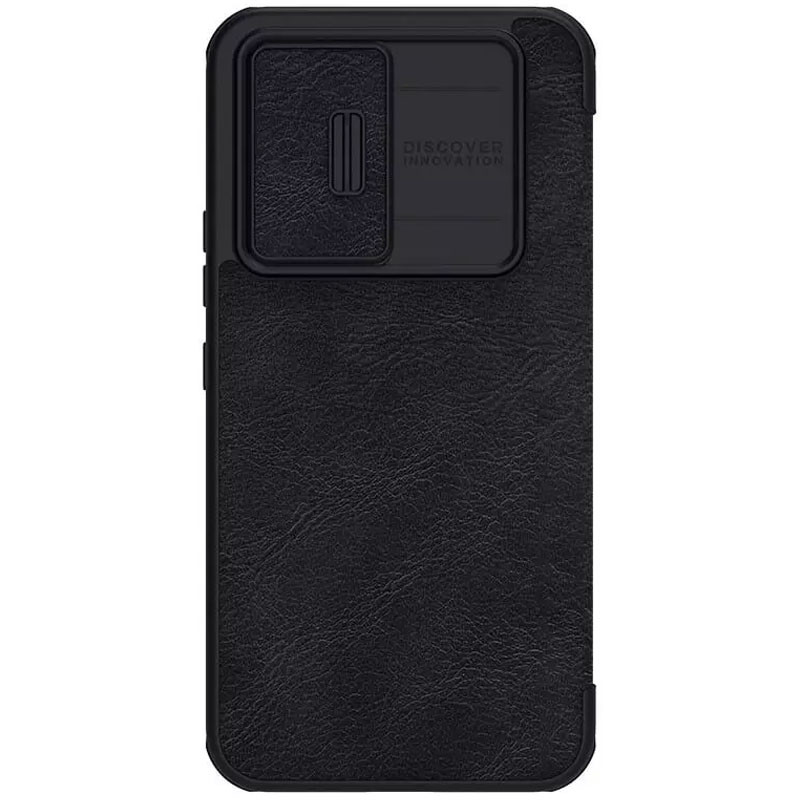 Фото Кожаный чехол-книжка Nillkin Qin Pro Camshield для Samsung Galaxy S25 (Черный) в магазине vchehle.ua