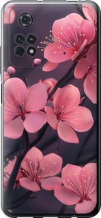 Чехол Пурпурная сакура для Xiaomi Poco M4 Pro