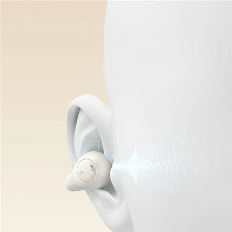 Купити Бездротові TWS навушники Baseus OS Bass 15 Clip Open-Ear (A00079500) (Stellar White) на vchehle.ua