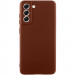 Чохол Silicone Cover Lakshmi Full Camera (AA) на Samsung Galaxy S22 (Коричневий / Brown)