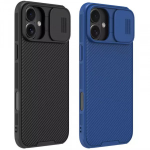 Карбоновая накладка Nillkin CamShield Pro Magnetic для Apple iPhone 16 (6.1")