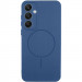 Чехол Silicone Cover Lakshmi Full Camera (AA) with MagFit для Samsung Galaxy S24 FE (Синий / Navy blue)