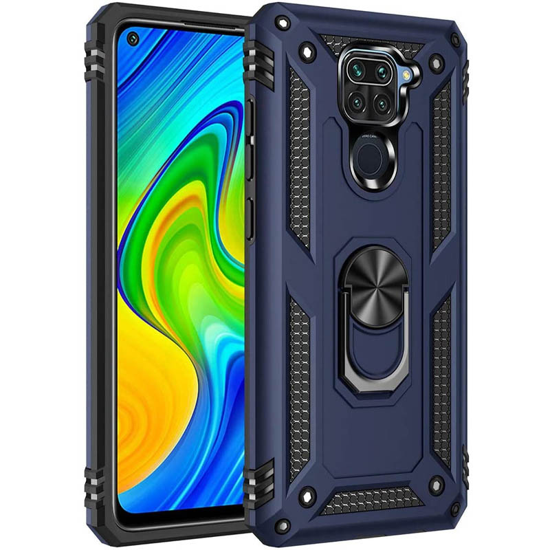 

Ударопрочный чехол Serge Ring for Magnet для Xiaomi Redmi 10X (Темно-синий) 905813