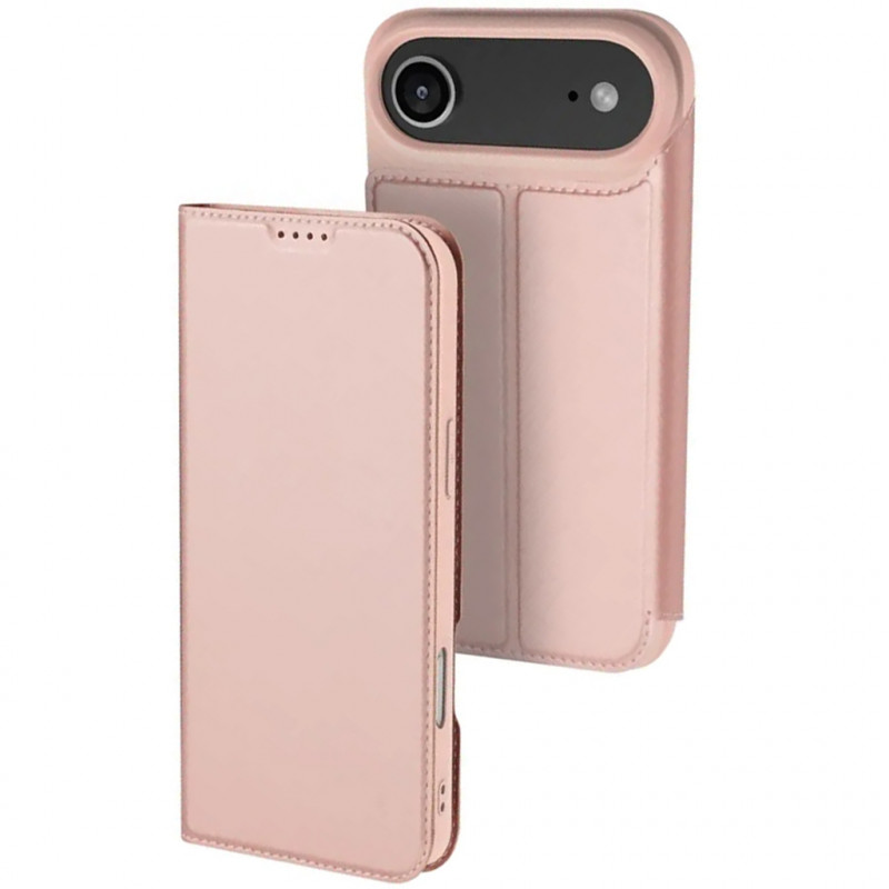 Чехол-книжка Dux Ducis с карманом для визиток для Apple iPhone 17 Air (6.5") (Rose Gold)