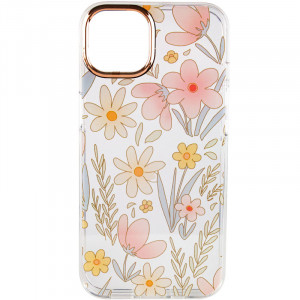TPU+PC чехол Flowers для Apple iPhone 13 Pro (6.1")