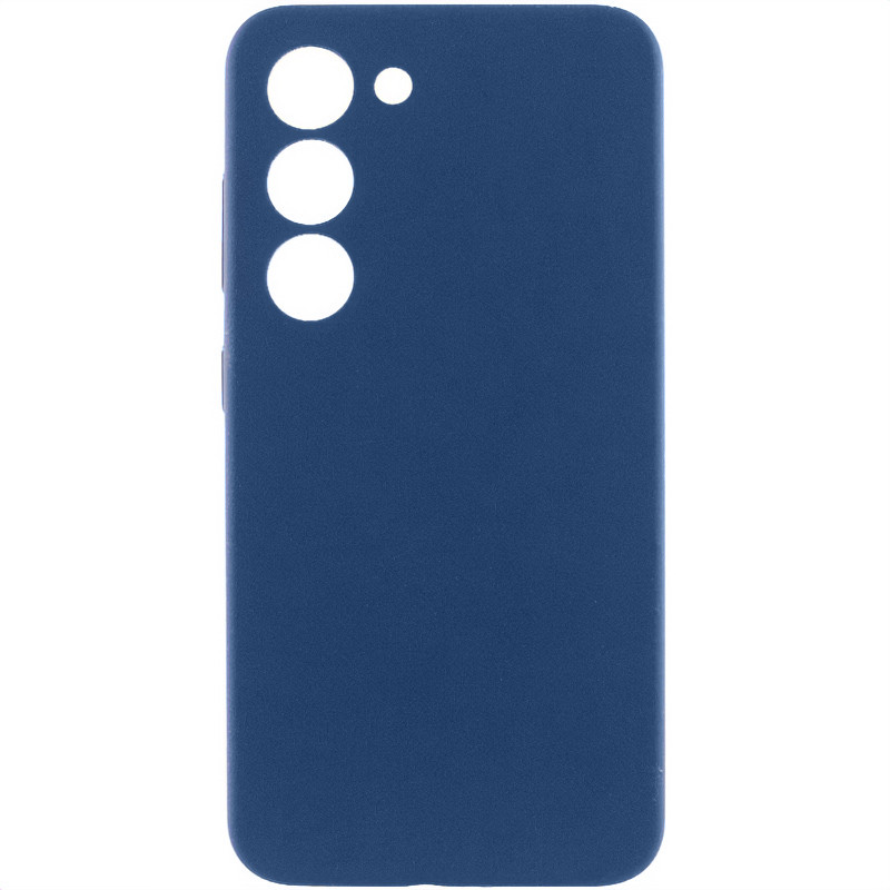 Чехол Silicone Cover Lakshmi Full Camera (AA) для Samsung Galaxy S23 (Синий / Navy Blue)