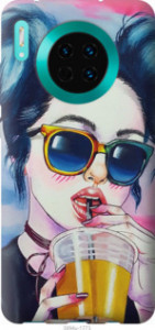 Чехол Арт-девушка в очках для Huawei Mate 30