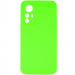 Чехол TPU GETMAN Liquid Silk Full Camera для Xiaomi Redmi Note 12S (Салатовый / Neon Green)